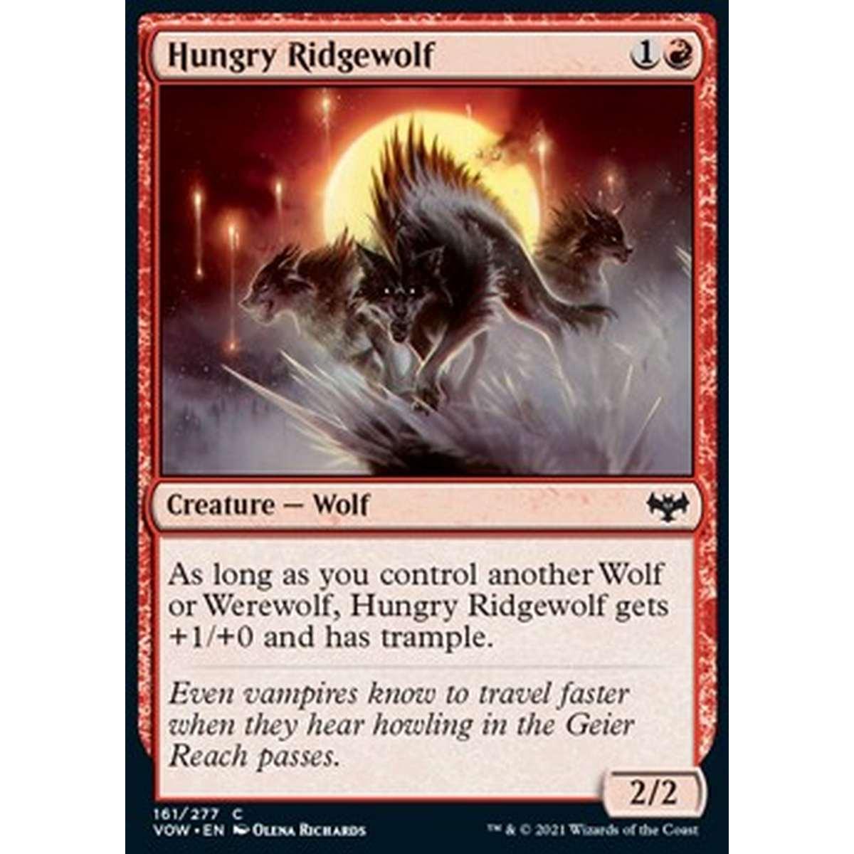 Hungry Ridgewolf - Lupo Crestato Affamato - [VOW] [NM] [Foil]