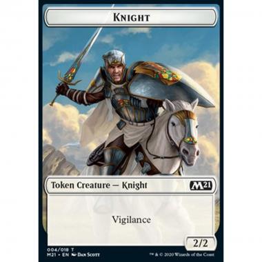 Knight Token (White 2/2 Vigilance) - Knight Token (White 2/2 Vigilance) - [XM21] [NM]