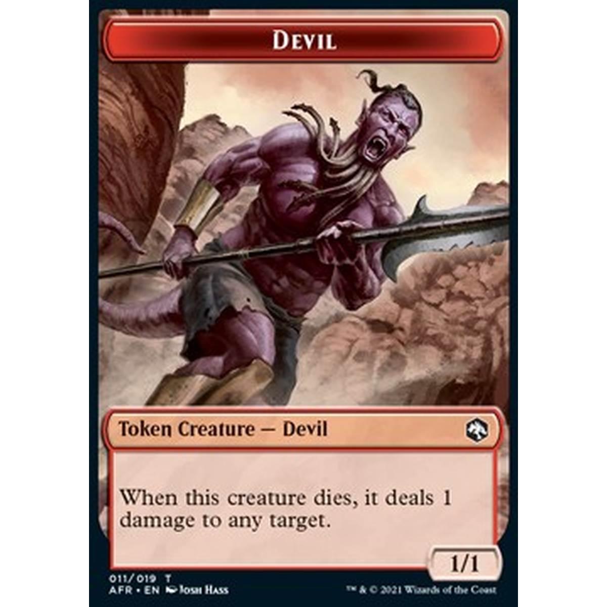 Devil Token (Red 1/1) - Devil Token (Red 1/1) - [XAFR] [NM]
