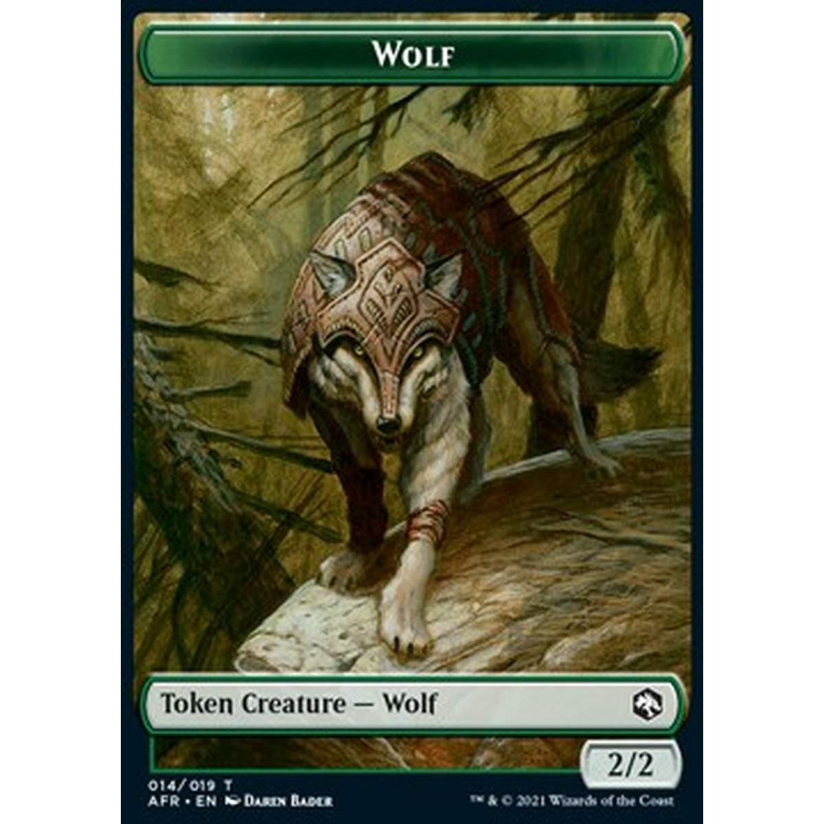 Wolf Token (Green 2/2) - Wolf Token (Green 2/2) - [XAFR] [NM]