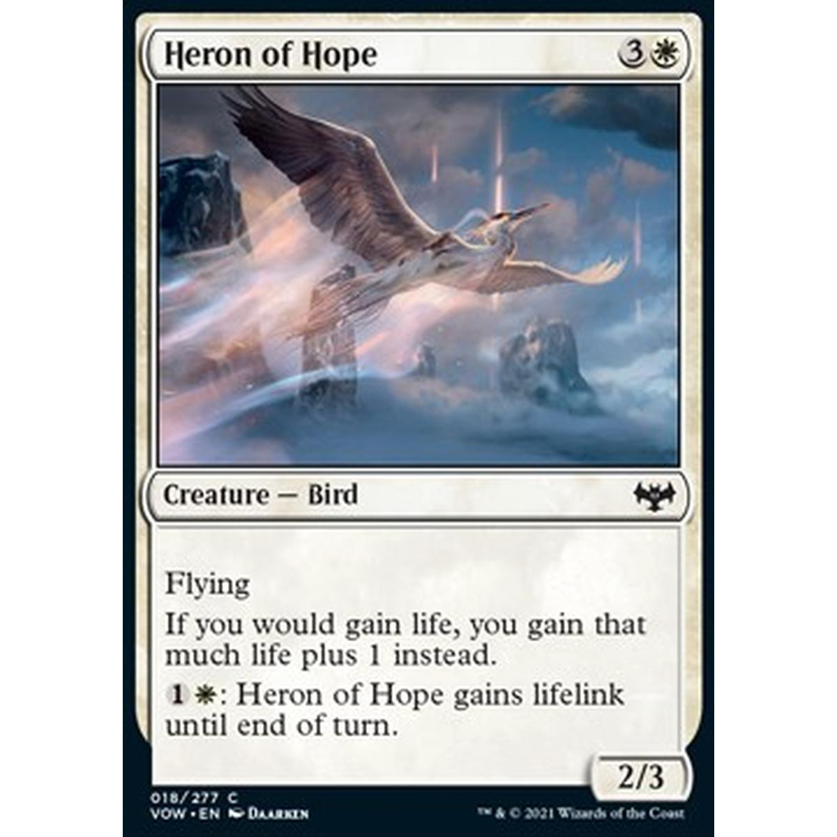 Heron of Hope - Airone della Speranza - [VOW] [NM] [Foil]