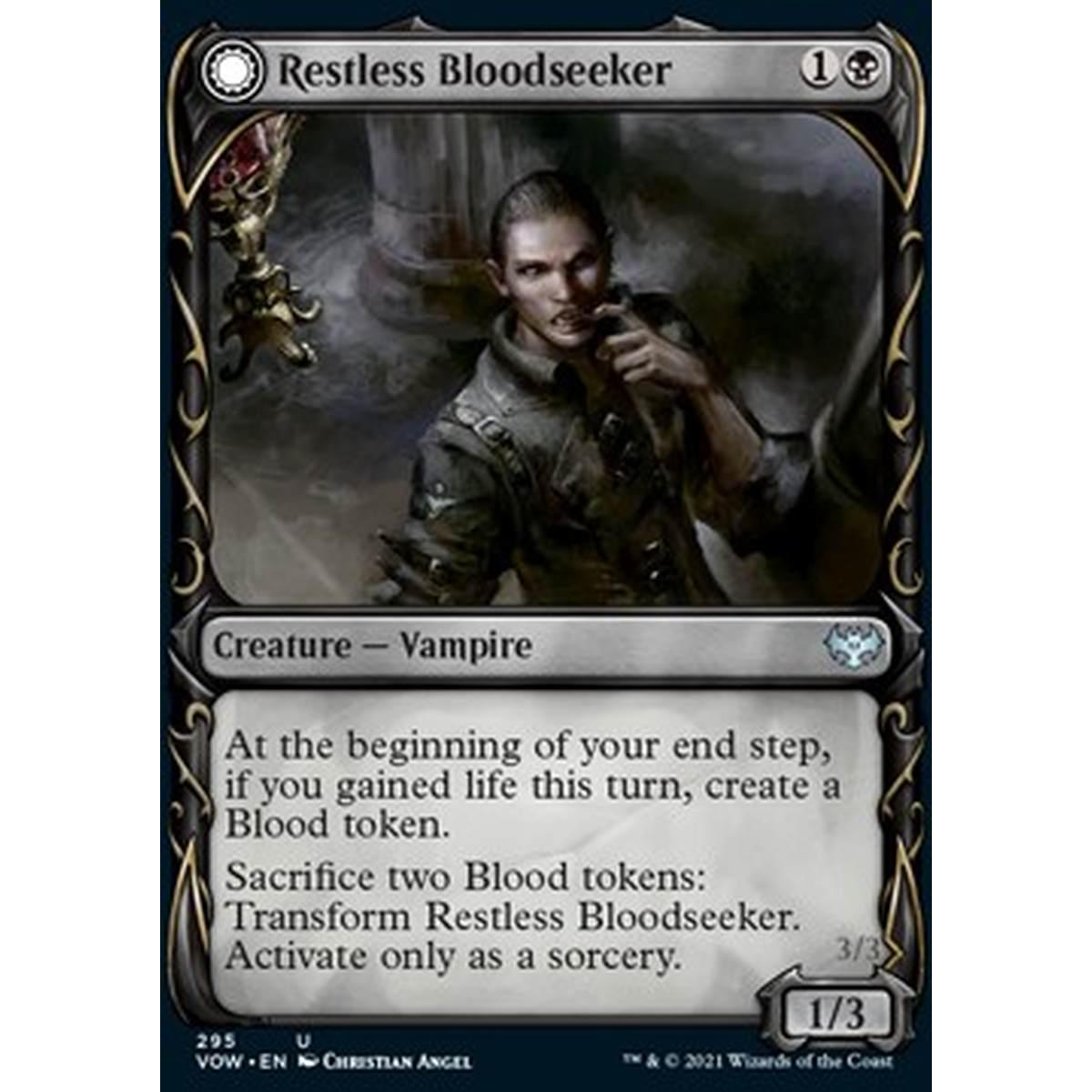 Restless Bloodseeker // Bloodsoaked Reveler - Cercasangue Inquieto // Dissoluto Inondato di Sangue - [XVOW] [NM]