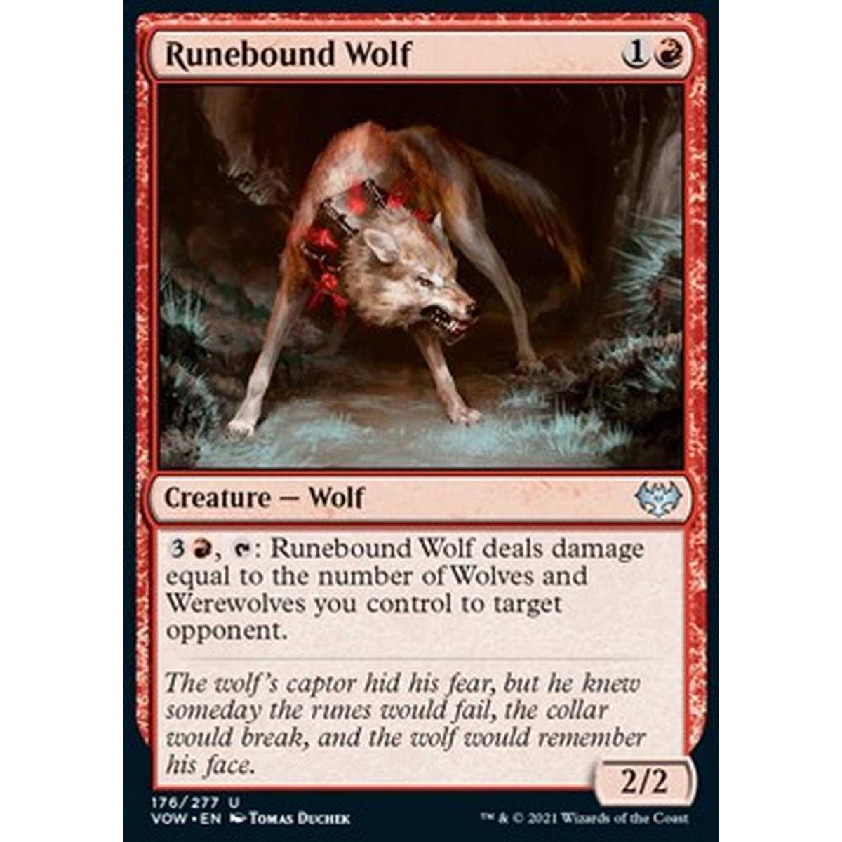 Runebound Wolf - Lupo dal Collare di Rune - [VOW] [NM]