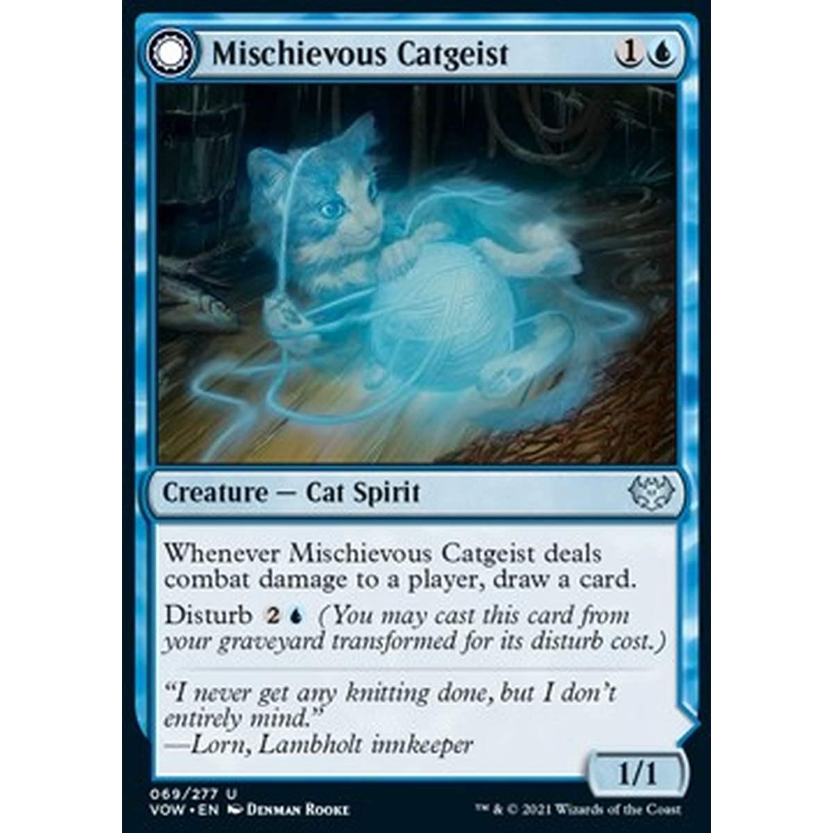 Mischievous Catgeist // Catlike Curiosity - Feligeist Dispettoso // Curiosit  Felina - [VOW] [NM]
