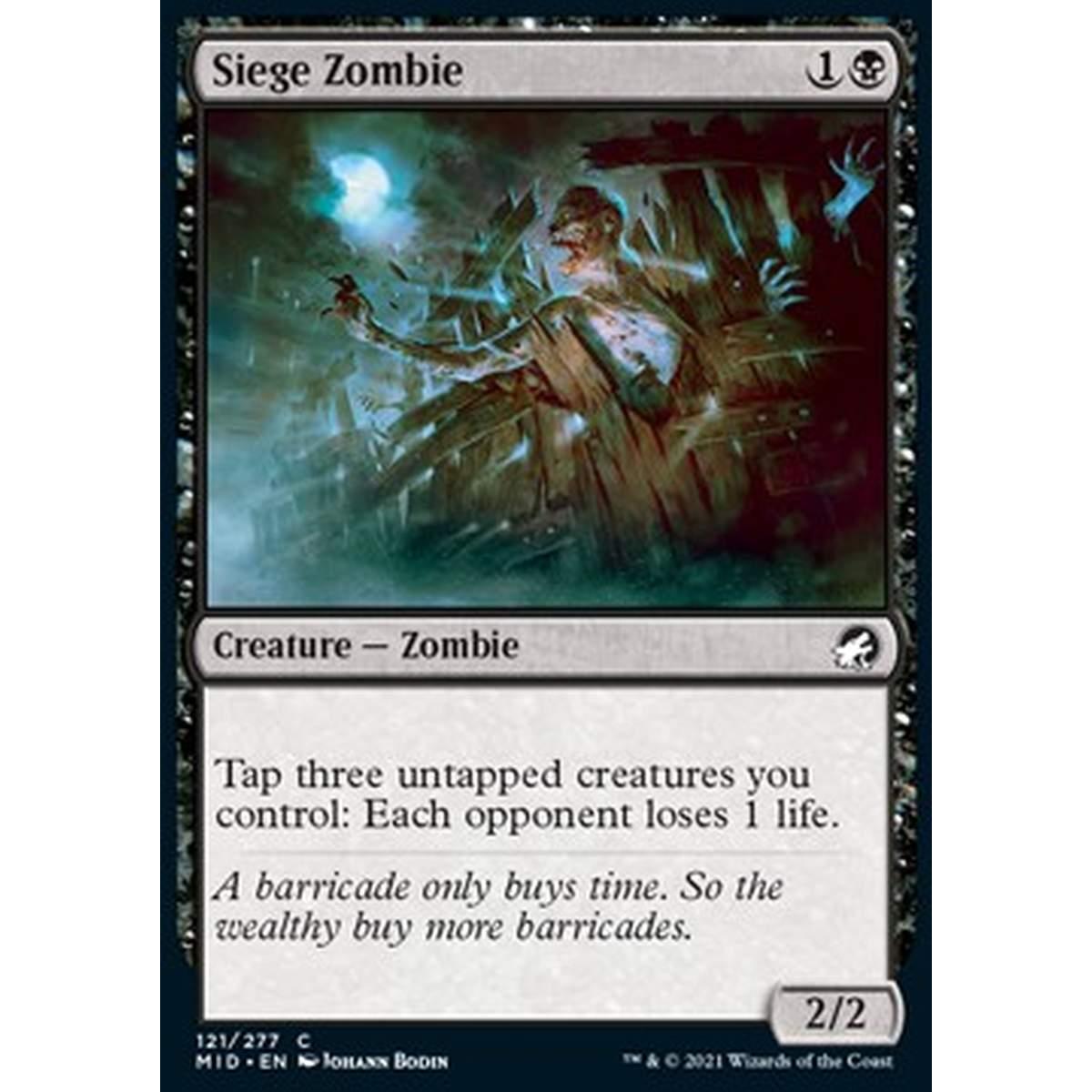 Siege Zombie - Zombie da Assedio - [MID] [NM] [Foil]