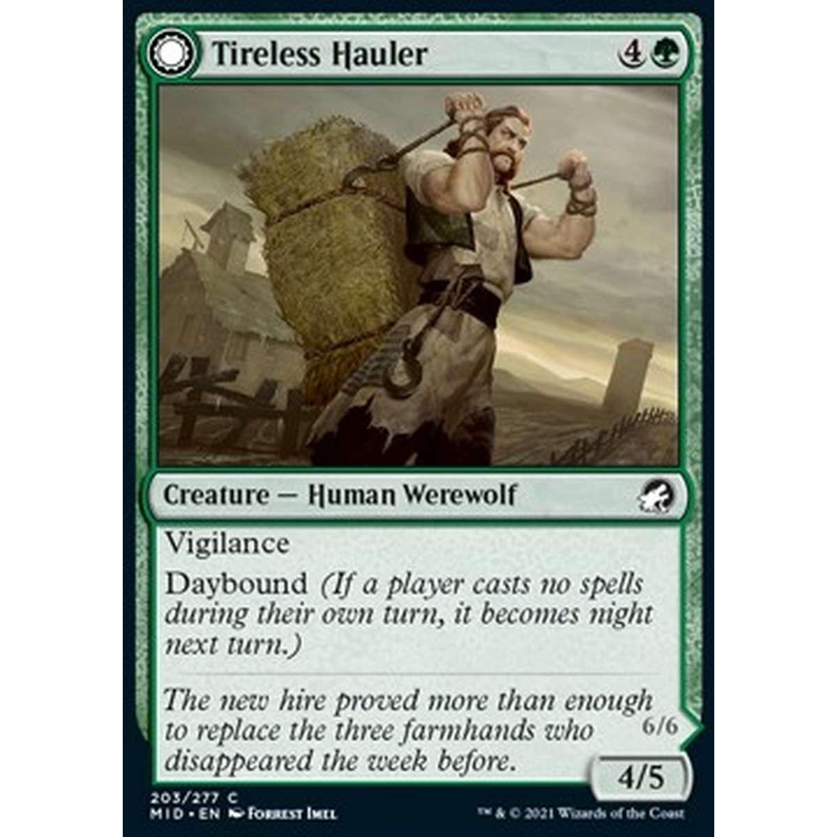 Tireless Hauler // Dire-Strain Brawler - Portatore Instancabile // Lottatore della Stirpe Funesta - [MID] [NM] [Foil]
