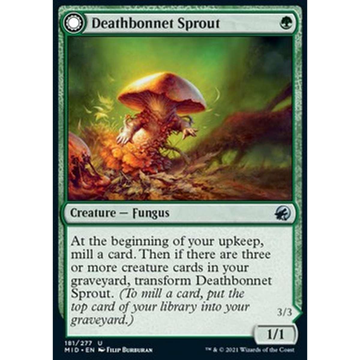 Deathbonnet Sprout // Deathbonnet Hulk - Germoglio di Mortaiolo // Mole di Mortaioli - [MID] [NM]