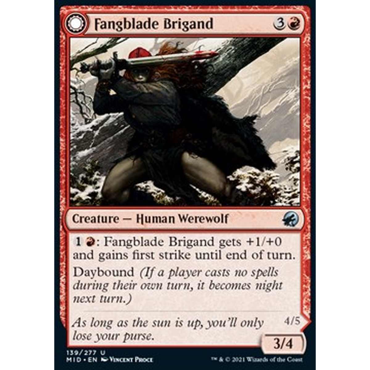 Fangblade Brigand // Fangblade Eviscerator - Brigante Zannalama // Sbudellatrice Zannalama - [MID] [NM]