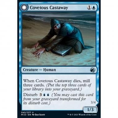 Covetous Castaway // Ghostly Castigator - Naufrago Bramoso // Punitore Spettrale - [MID] [NM]