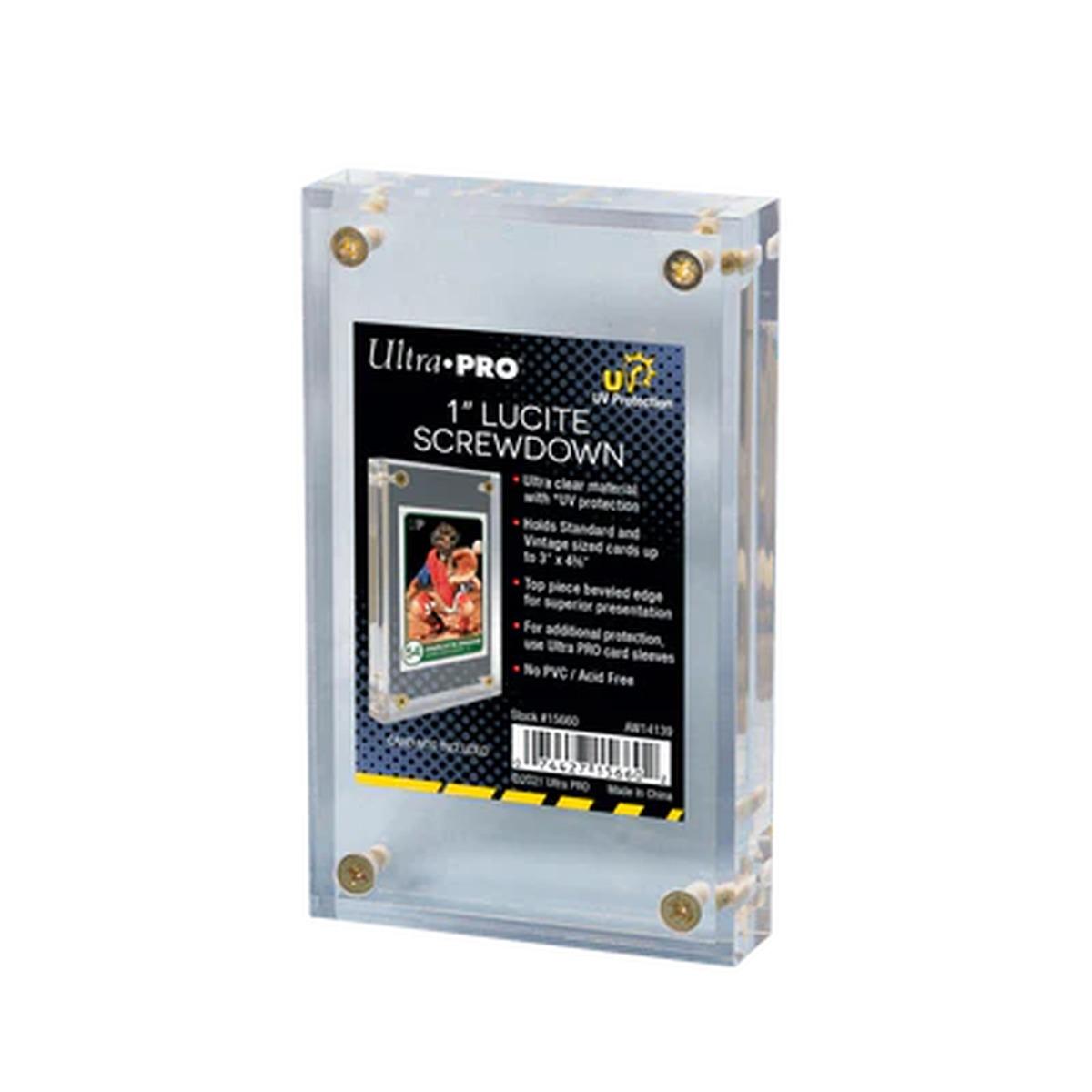 Lucite UV 1/2" UV Screwdown Holder ULTRA PRO - 35PT - 1 CARDS