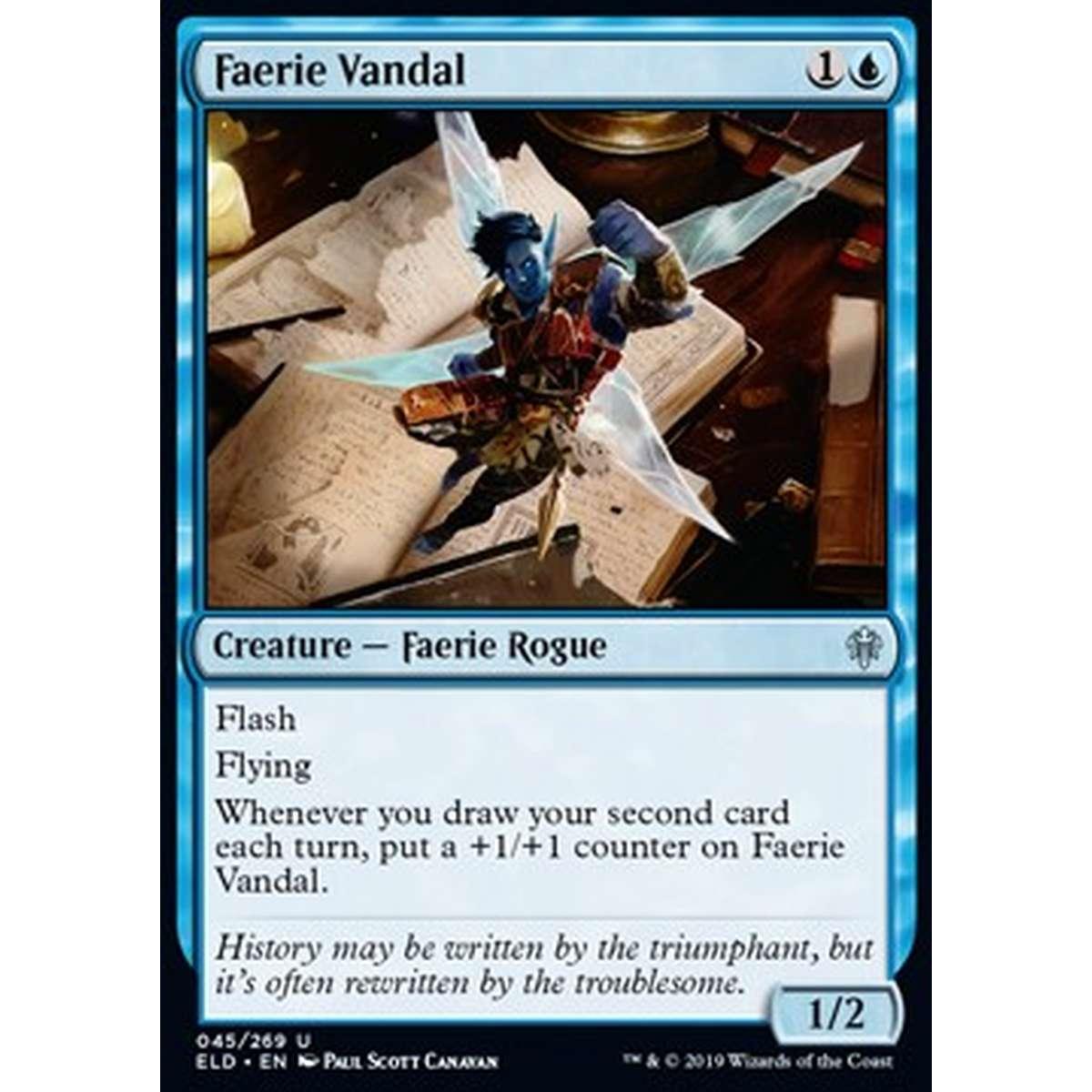 Faerie Vandal - Spiritello Vandalo - [ELD] [NM]