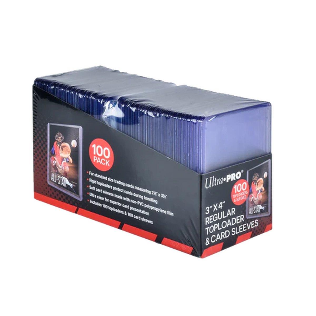 100 Toploader Ultra Pro 3x4 3" x 4" REGULAR