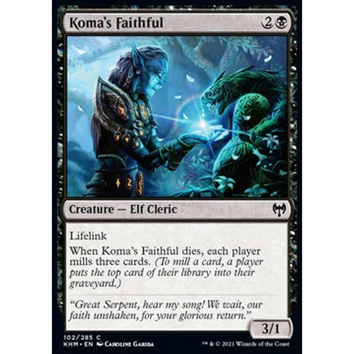 Koma's Faithful - Koma's Faithful - [KHM] [NM] [Foil]