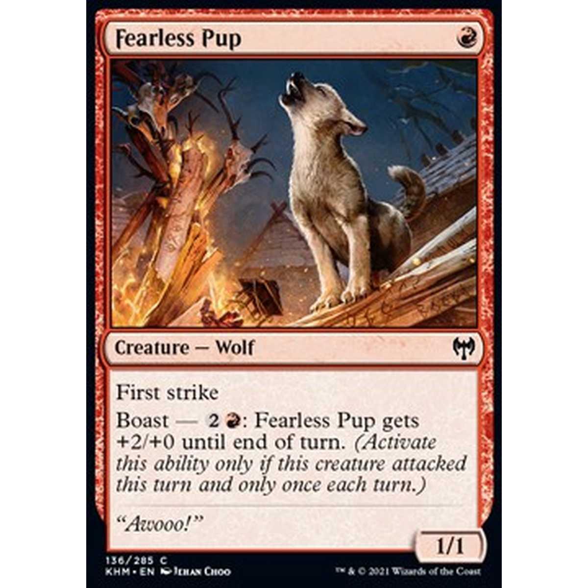 Fearless Pup - Fearless Pup - [KHM] [NM] [Foil]