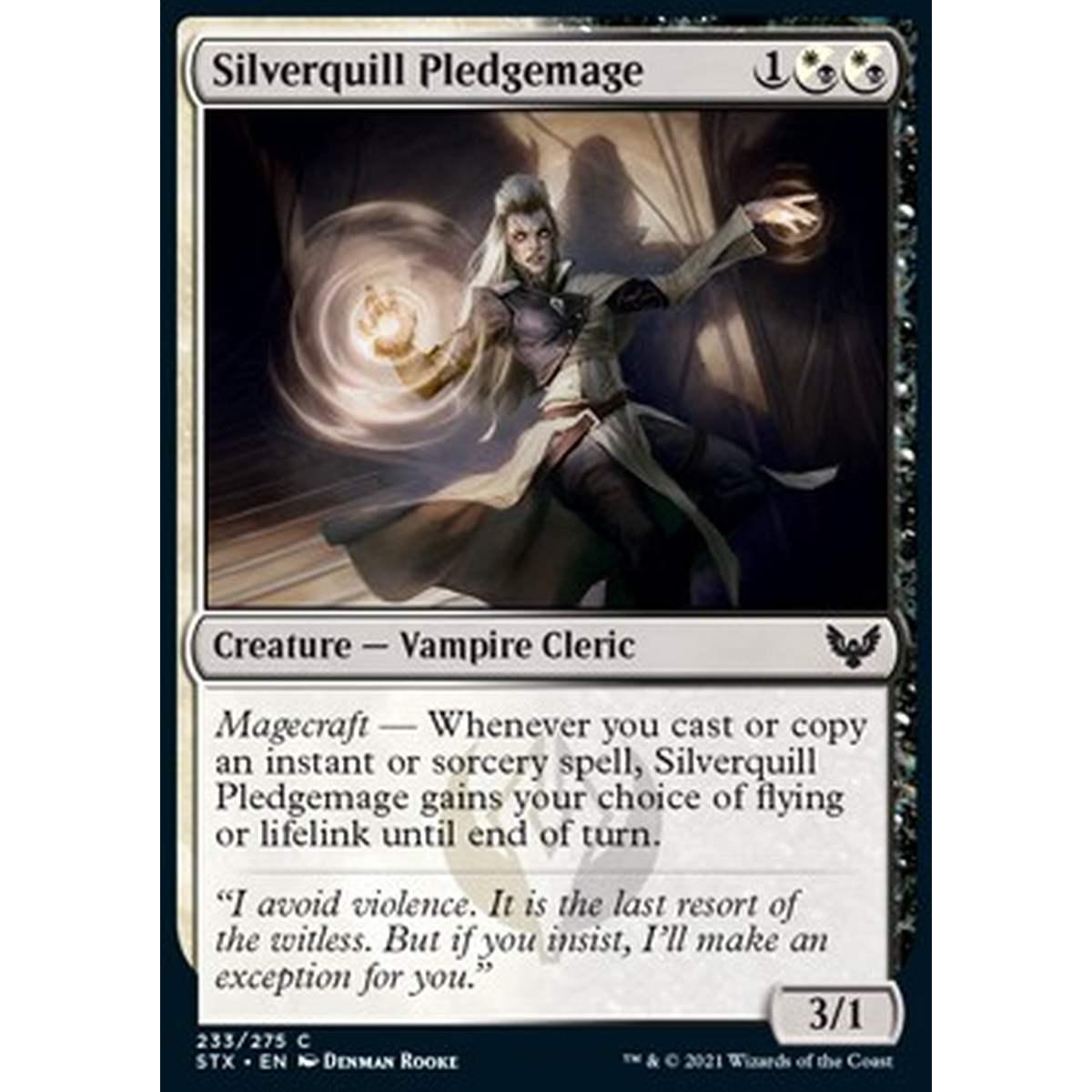 Silverquill Pledgemage - Silverquill Pledgemage - [STX] [NM] [Foil]