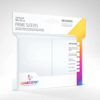 100 Buste Prime Sleeves WHITE