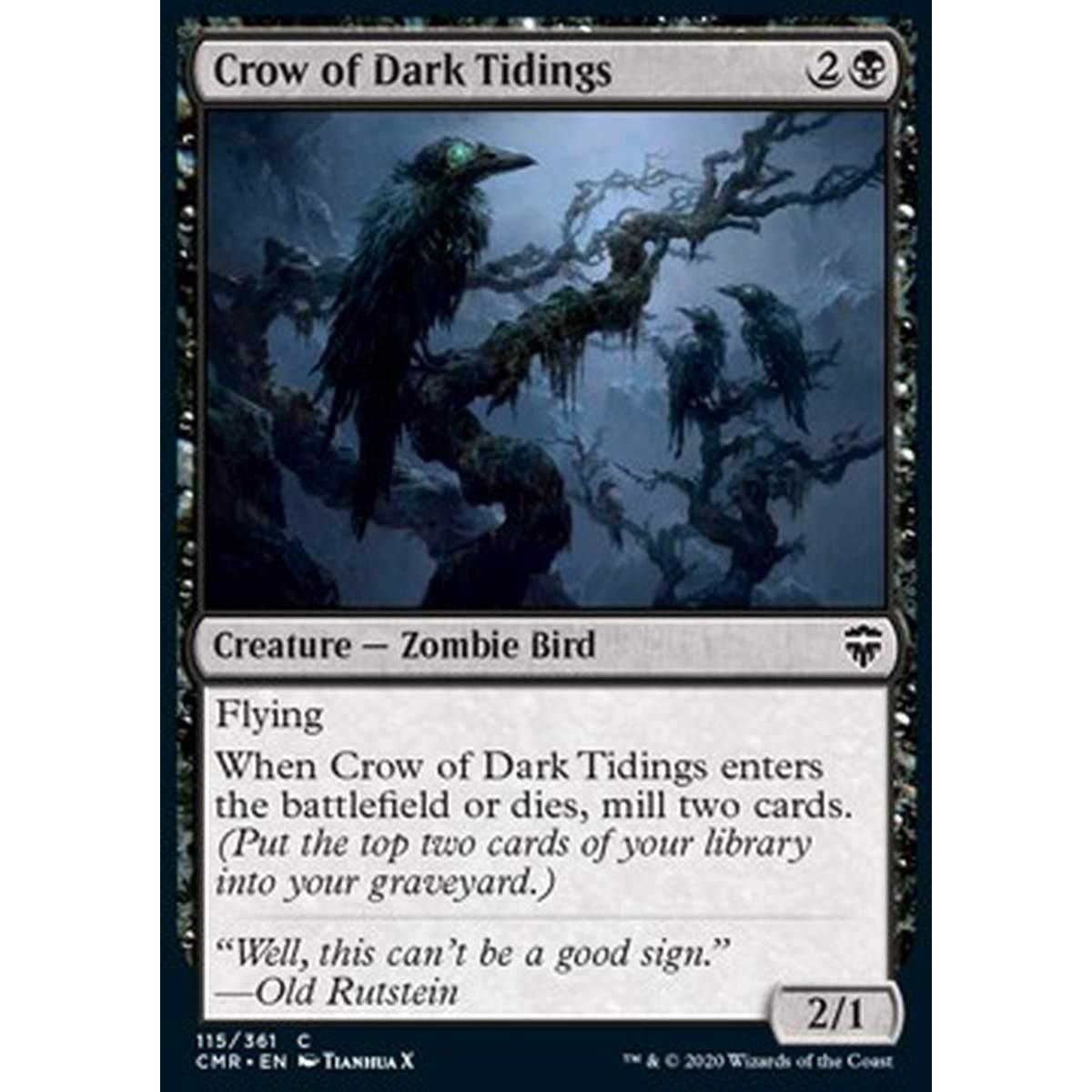Crow of Dark Tidings - Crow of Dark Tidings - [CMR] [NM] [Foil]