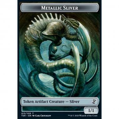 Metallic Sliver Token (Colorless 1/1) - Metallic Sliver Token (Colorless 1/1) - [XTSR] [NM]