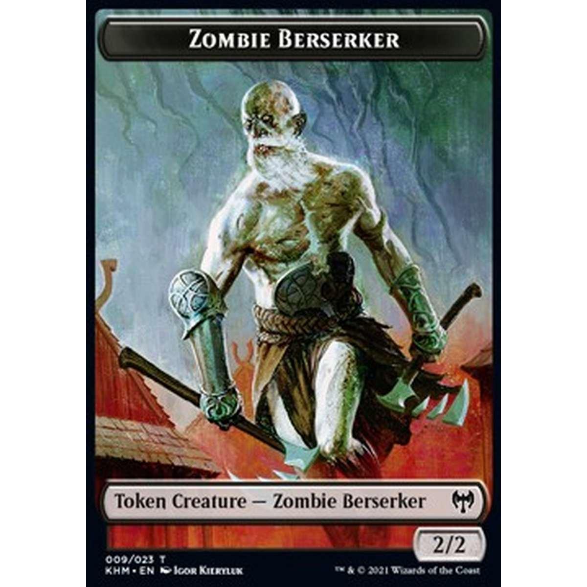 Zombie Berserker Token (Black 2/2) - Zombie Berserker Token (Black 2/2) - [XKHM] [NM]