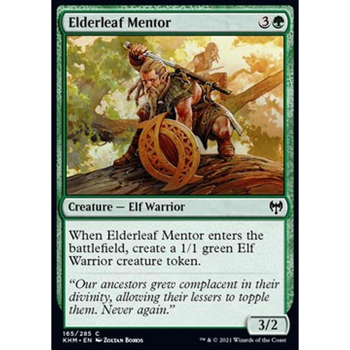 Elderleaf Mentor - Mentore di Fogliantica - [KHM] [NM] [Foil]