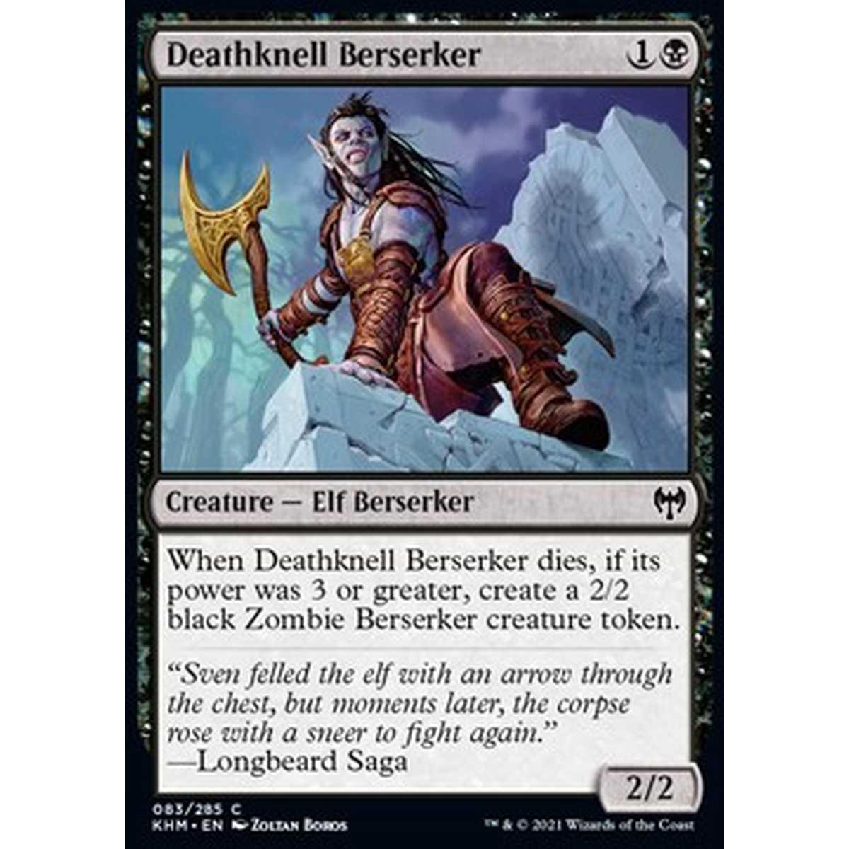 Deathknell Berserker - Berserker del Rintocco Funebre - [KHM] [NM] [Foil]