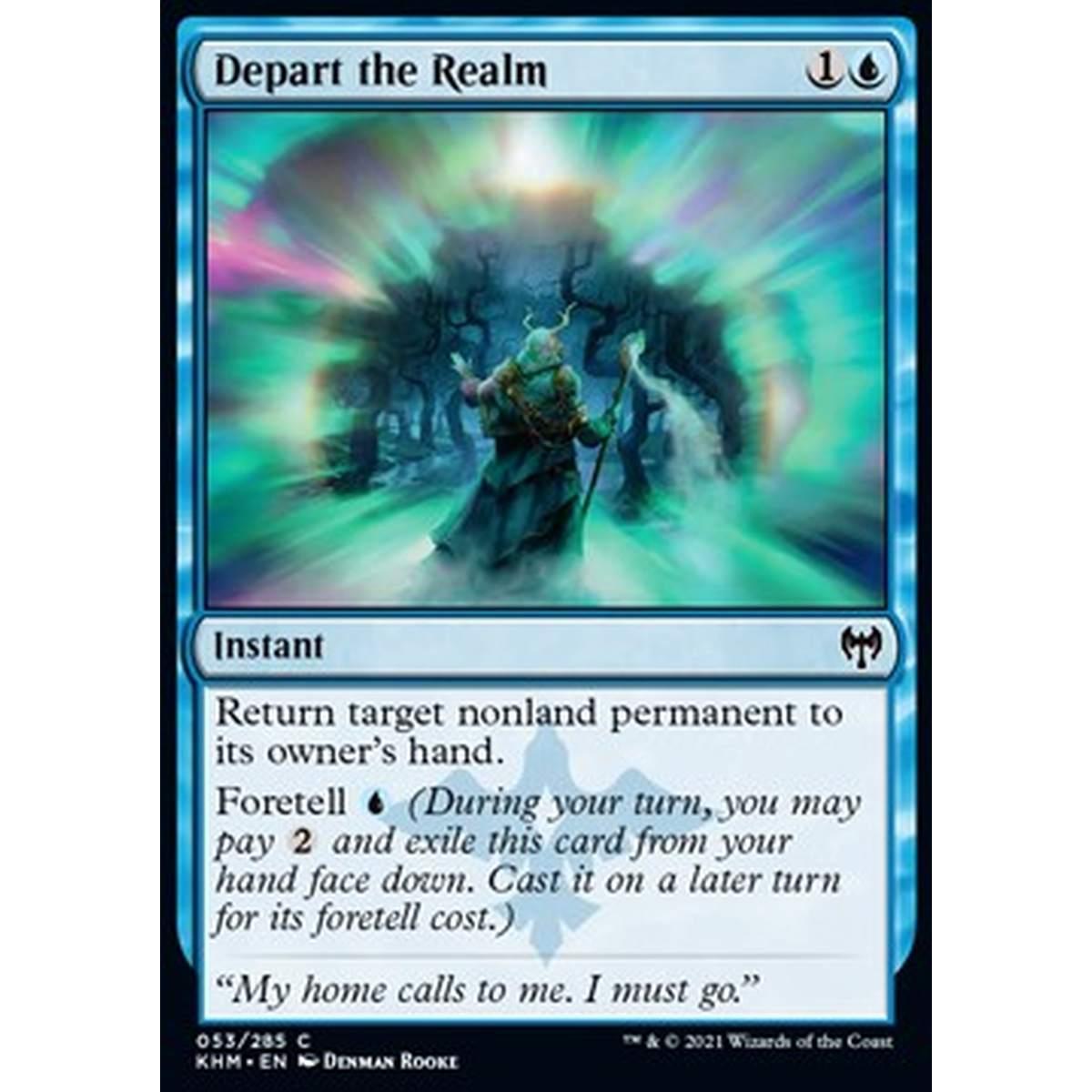 Depart the Realm - Lasciare il Reame - [KHM] [NM] [Foil]