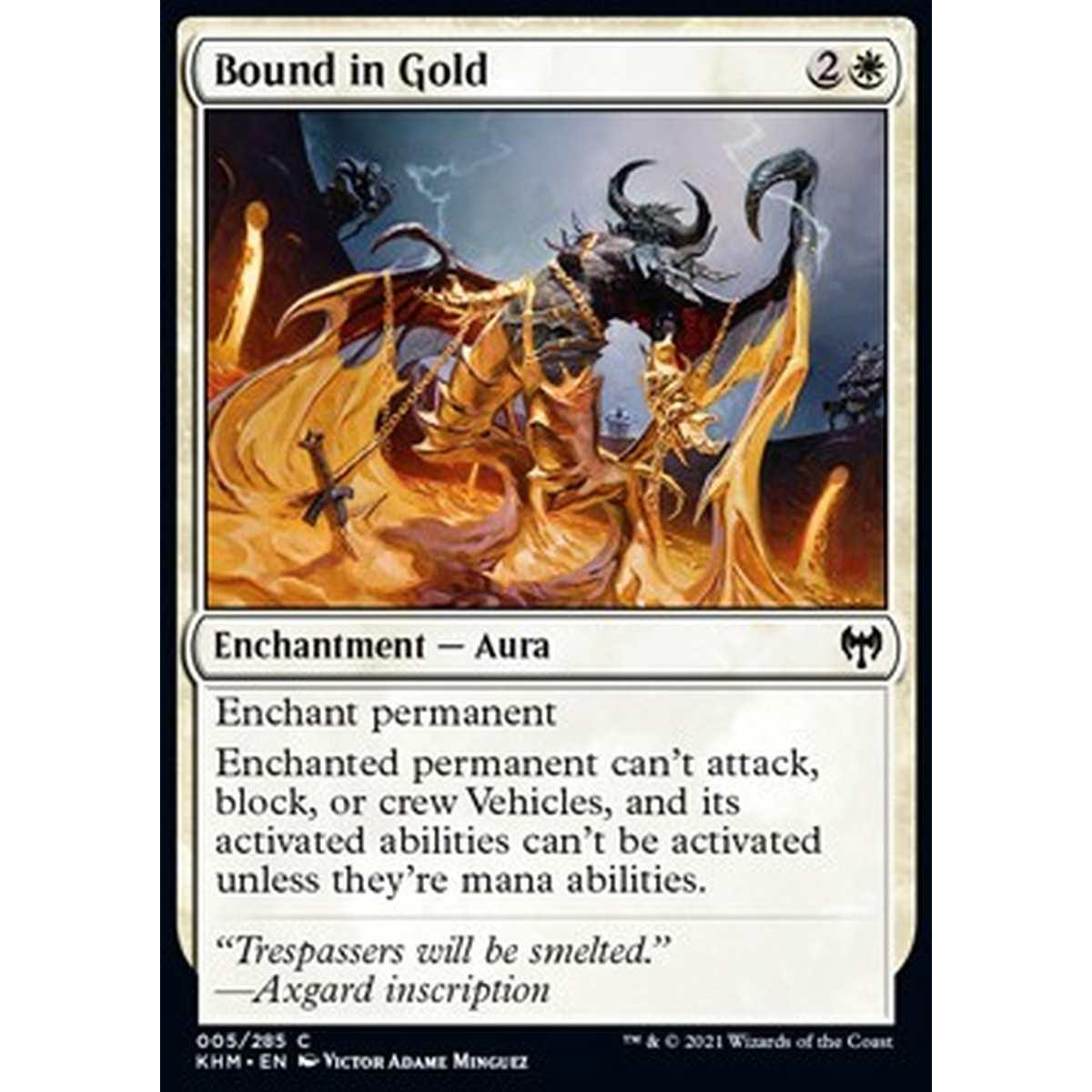 Bound in Gold - Vincolato dall'Oro - [KHM] [NM] [Foil]
