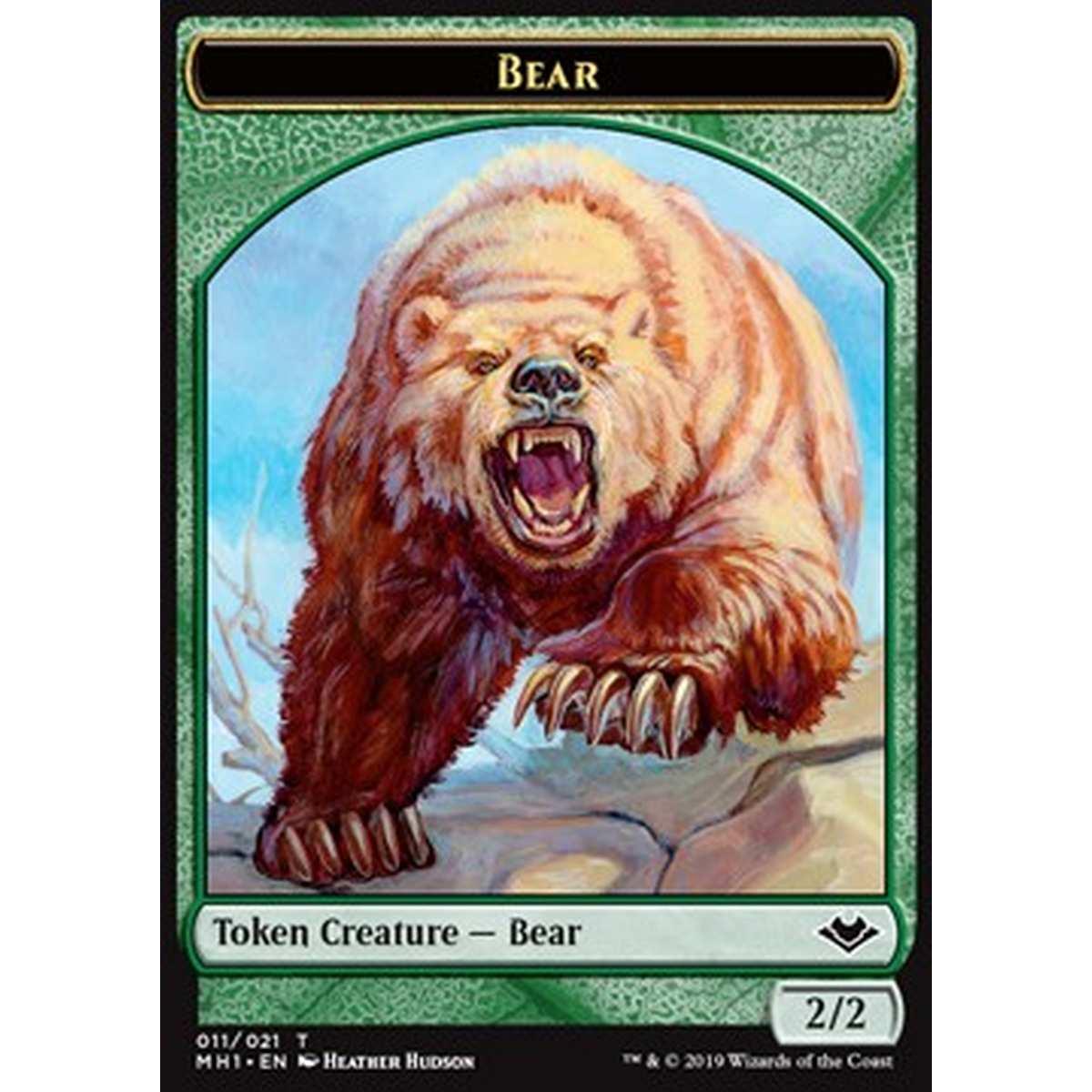 Bear Token (Green 2/2) - Bear Token (Green 2/2) - [MH1] [NM] [Foil]