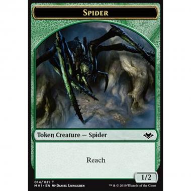 Spider Token (Green 1/2) - Spider Token (Green 1/2) - [MH1] [NM] [Foil]