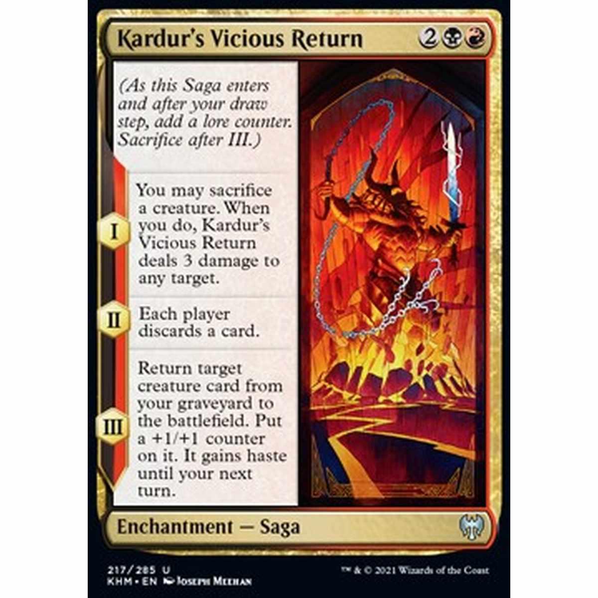 Kardur's Vicious Return - Ritorno Feroce di Kardur - [KHM] [NM]