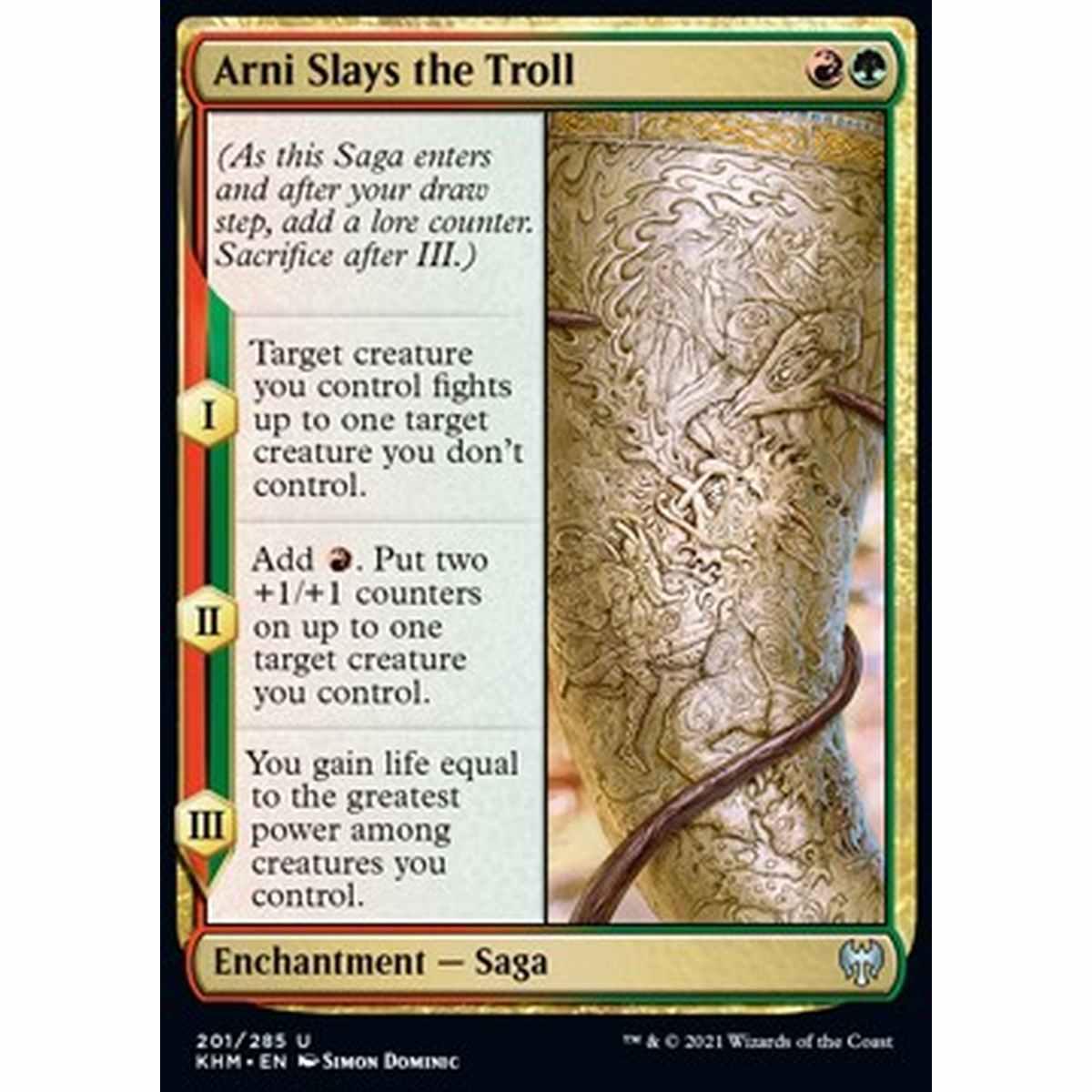 Arni Slays the Troll - Arni Uccide il Troll - [KHM] [NM]