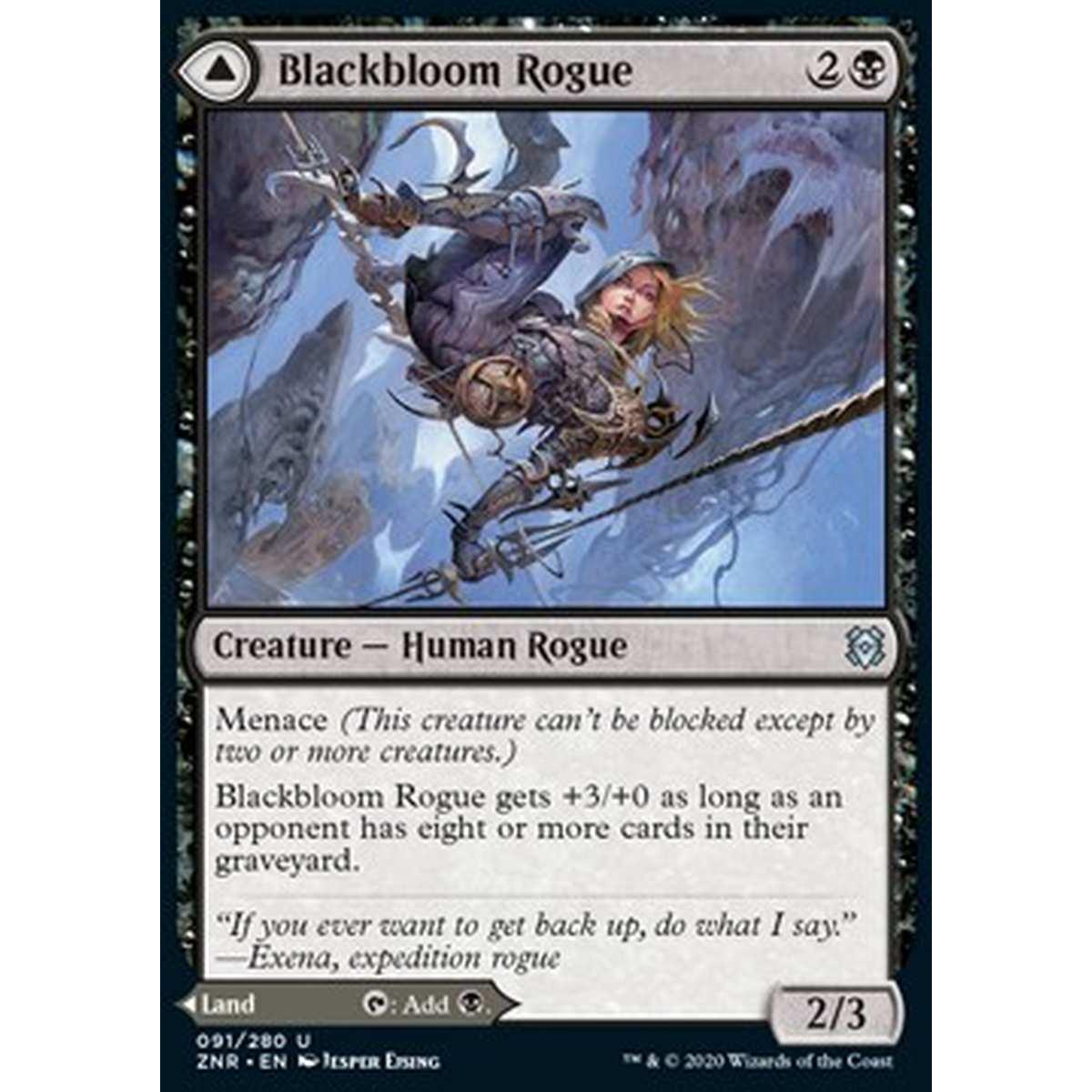 Blackbloom Rogue // Blackbloom Bog - Furfante di Neroboccio // Acquitrino di Neroboccio - [ZNR] [NM]