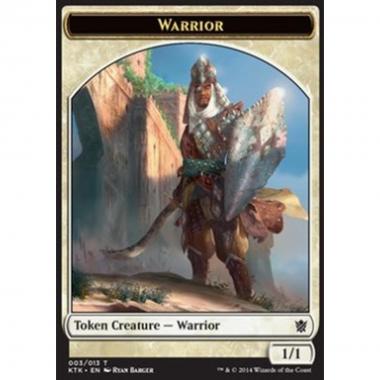 Warrior Token (White 1/1) (V.1) - Warrior Token (White 1/1) (V.1) - [KTK] [NM]
