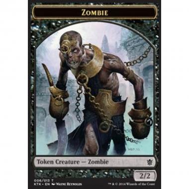 Zombie Token (Black 2/2) - Zombie Token (Black 2/2) - [KTK] [NM]