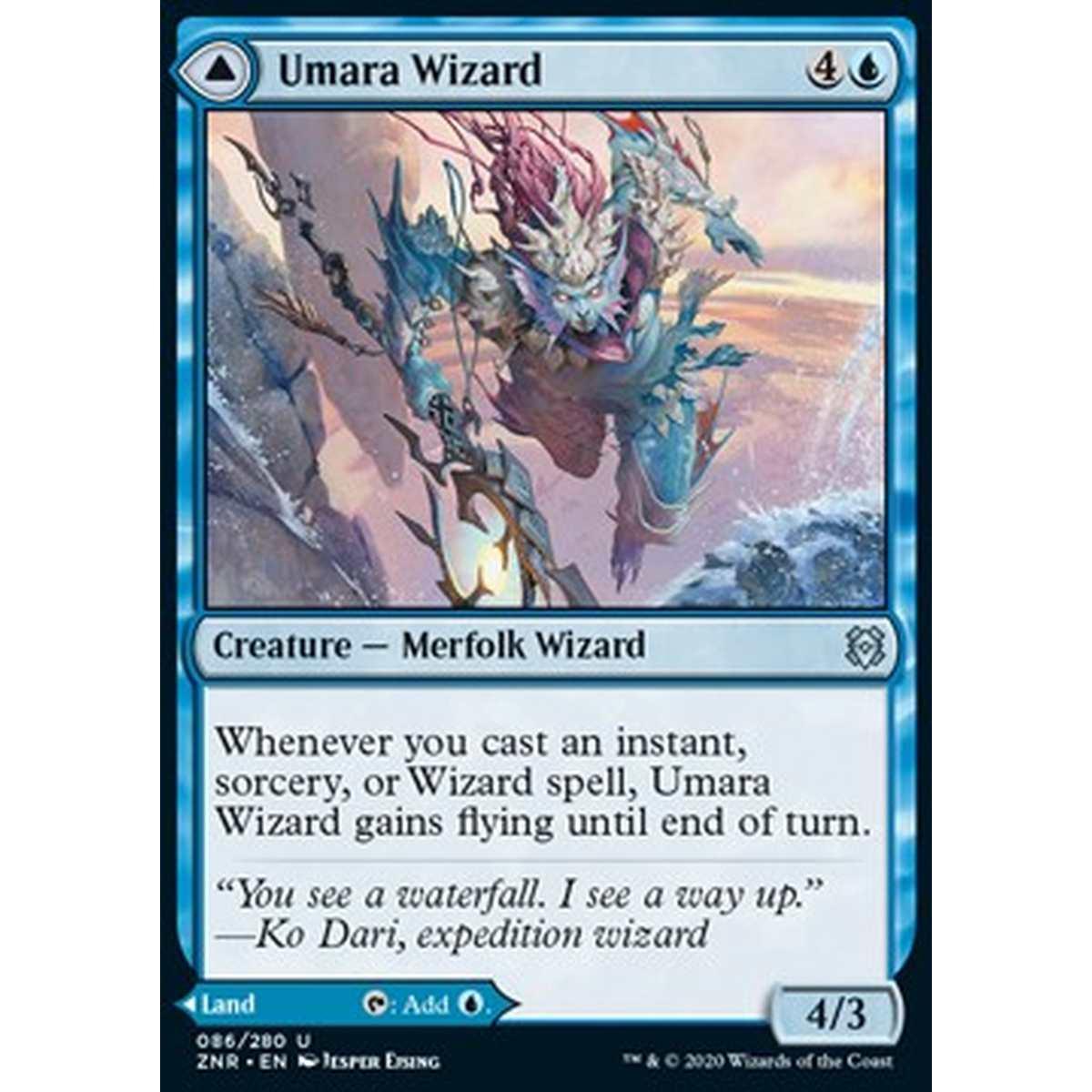 Umara Wizard // Umara Skyfalls - Mago di Umara // Cascate Celesti di Umara - [ZNR] [NM]