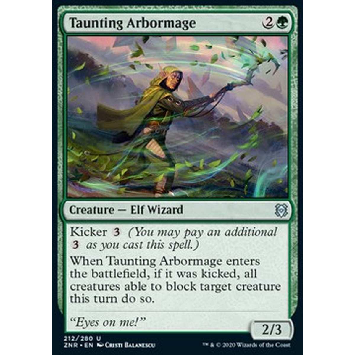 Taunting Arbormage - Mago Arboreo Provocatore - [ZNR] [NM]