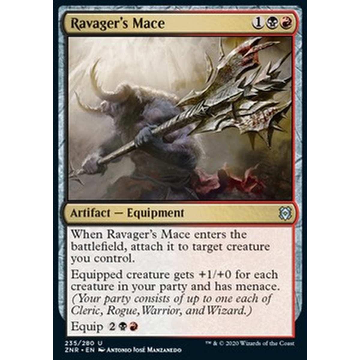 Ravager's Mace - Mazza del Predatore - [ZNR] [NM]