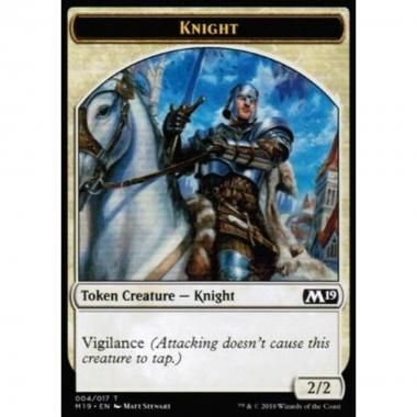 Knight Token (White 2/2 Vigilance) - Knight Token (White 2/2 Vigilance) - [M19] [NM]