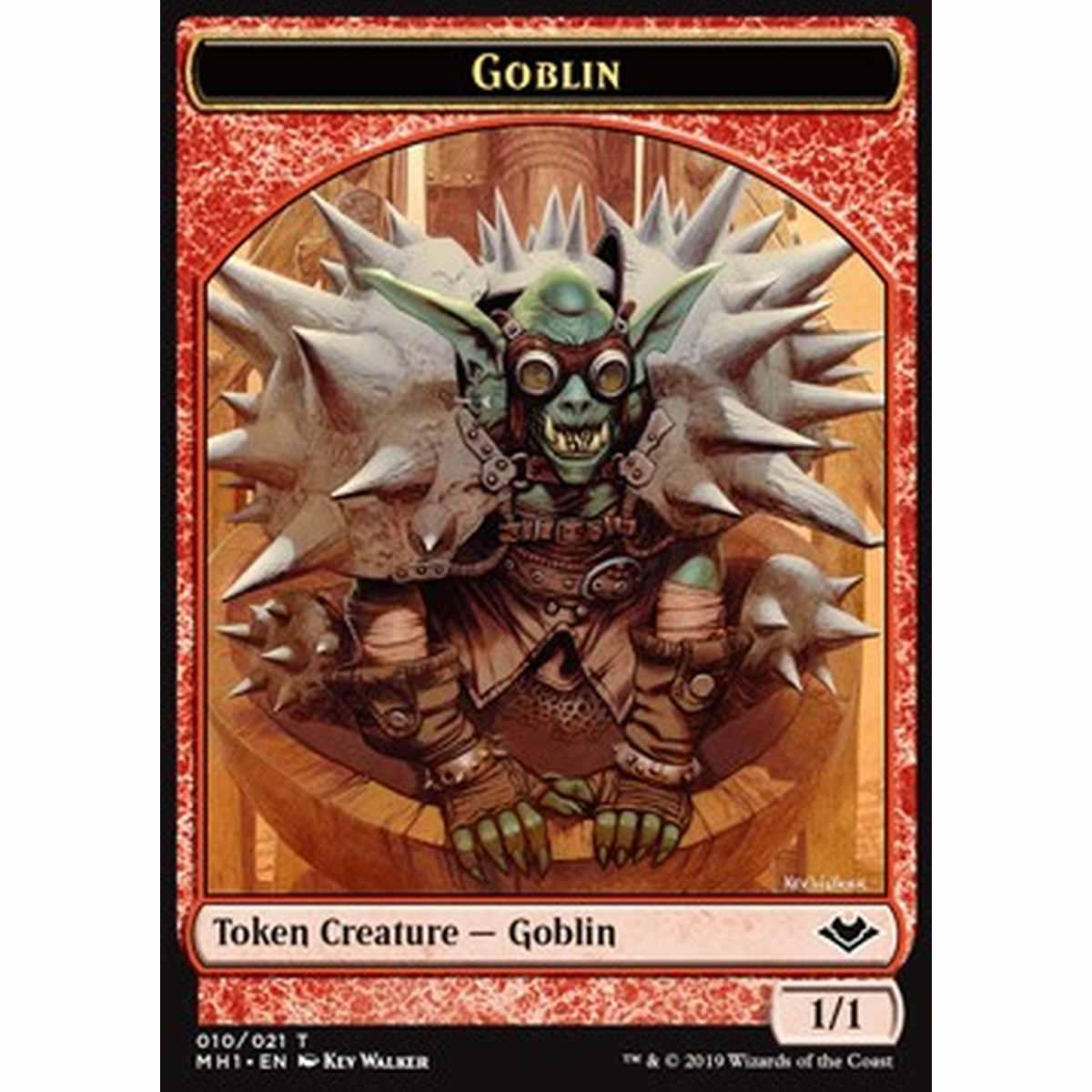 Goblin Token (R 1/1) // Rhino Token (G 4/4) - Goblin Token (R 1/1) // Rhino Token (G 4/4) - [MH1] [NM]