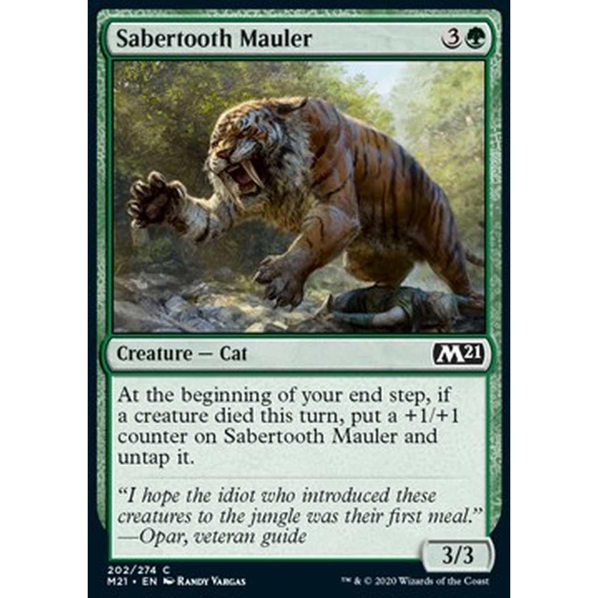 Sabertooth Mauler - Sbranatore dai Denti a Sciabola - [M21] [NM] [Foil]