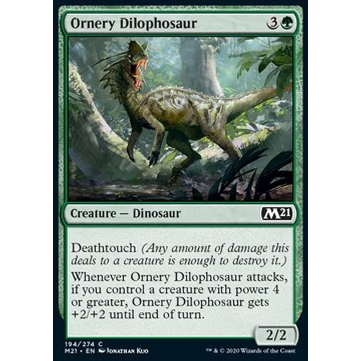 Ornery Dilophosaur - Dilofosauro Irascibile - [M21] [NM] [Foil]