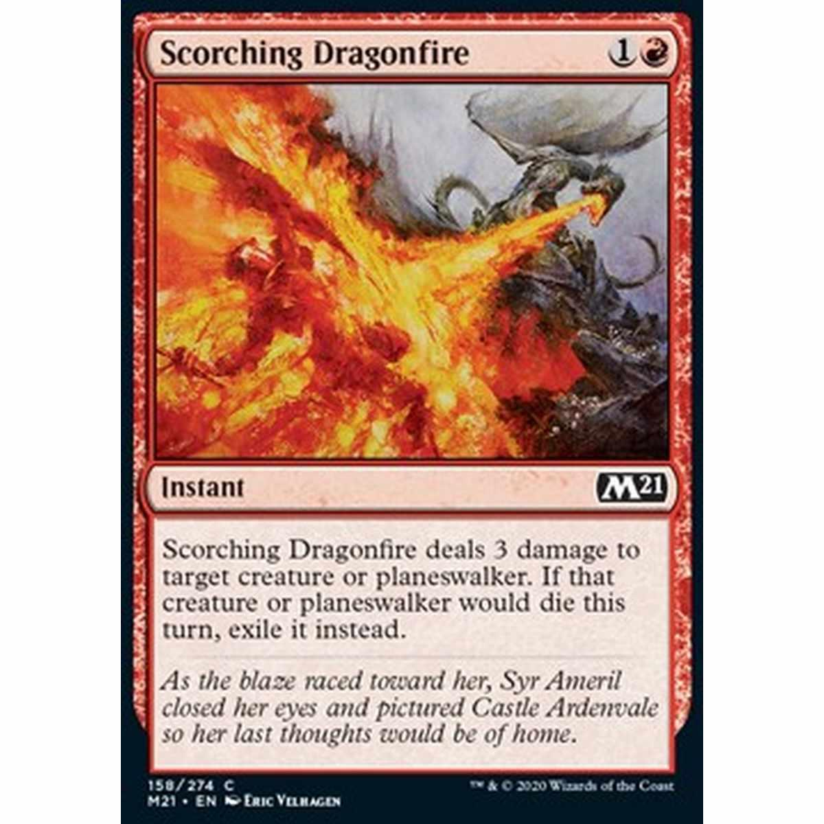 Scorching Dragonfire - Fuoco Draconico Ustionante - [M21] [NM] [Foil]