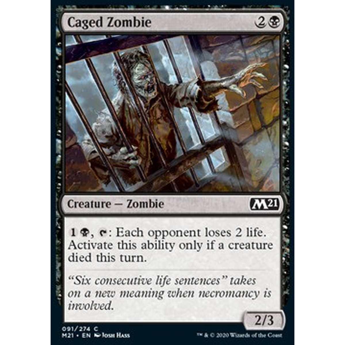 Caged Zombie - Zombie Prigioniero - [M21] [NM] [Foil]