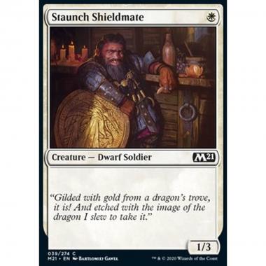 Staunch Shieldmate - Scutifero Leale - [M21] [NM] [Foil]
