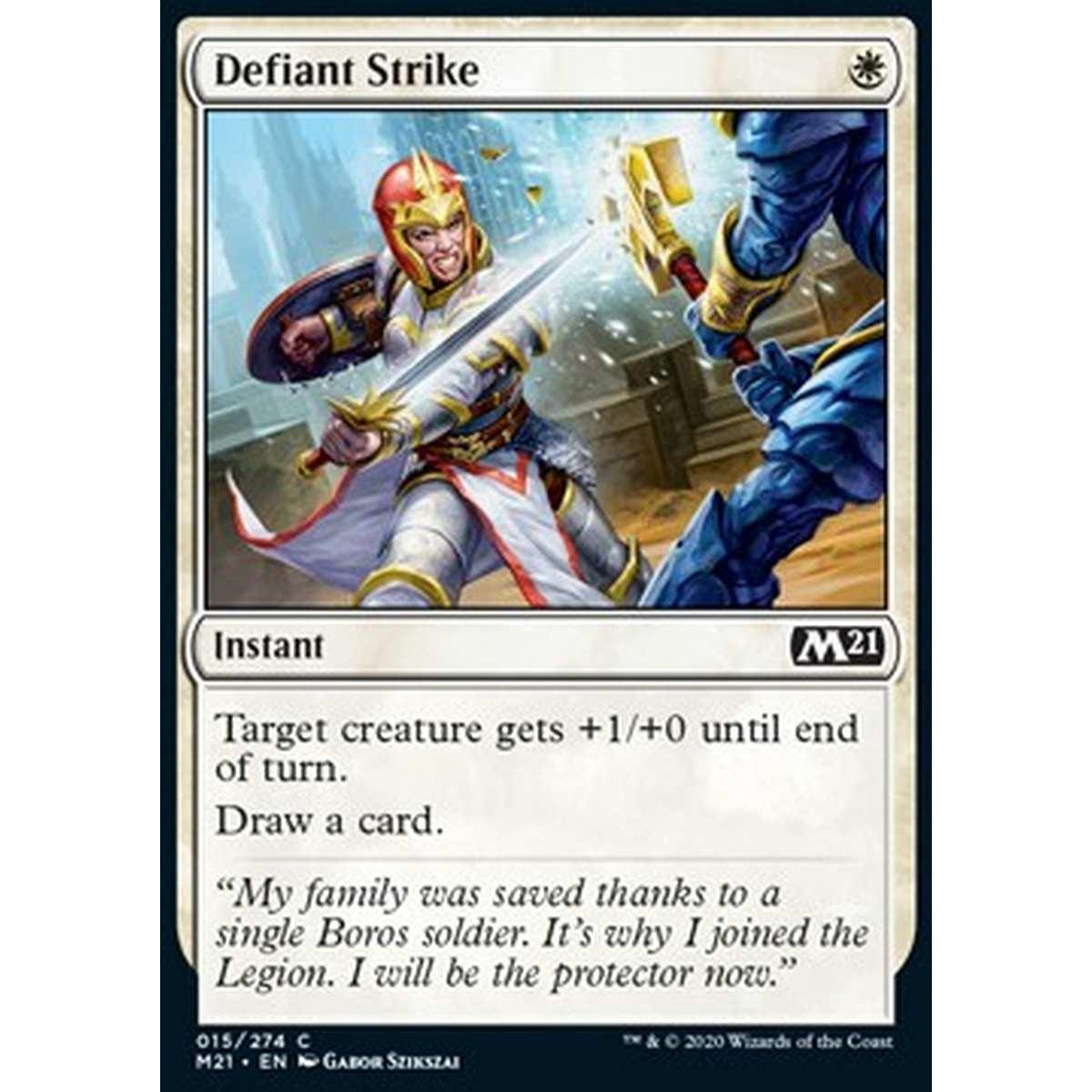 Defiant Strike - Colpo Sprezzante - [M21] [NM] [Foil]