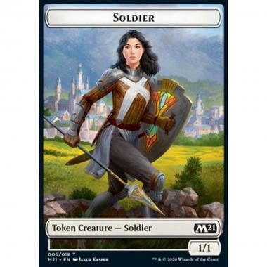 Soldier Token (White 1/1) - Soldier Token (White 1/1) - [XM21] [NM]