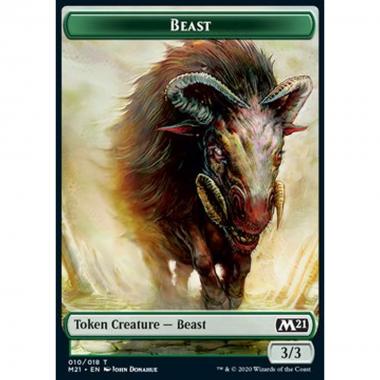 Beast Token (Green 3/3) - Beast Token (Green 3/3) - [XM21] [NM]