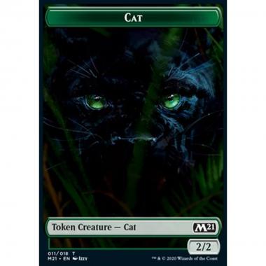 Cat Token (Green 2/2) - Cat Token (Green 2/2) - [XM21] [NM]