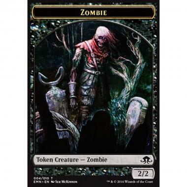 Zombie Token (Black 2/2) (V.2) - Zombie Token (Black 2/2) (V.2) - [EMN] [NM]