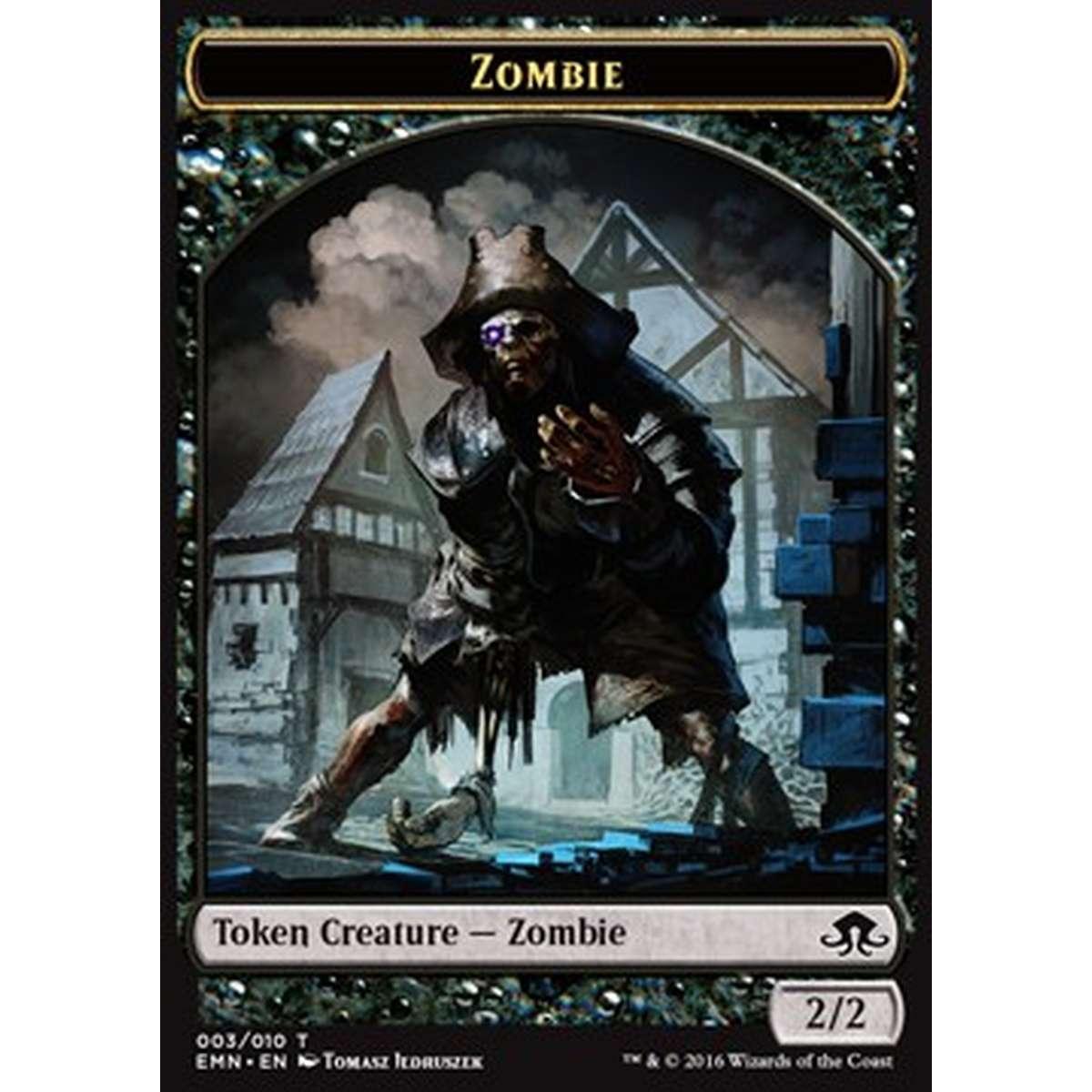 Zombie Token (Black 2/2) (V.1) - Zombie Token (Black 2/2) (V.1) - [EMN] [NM]